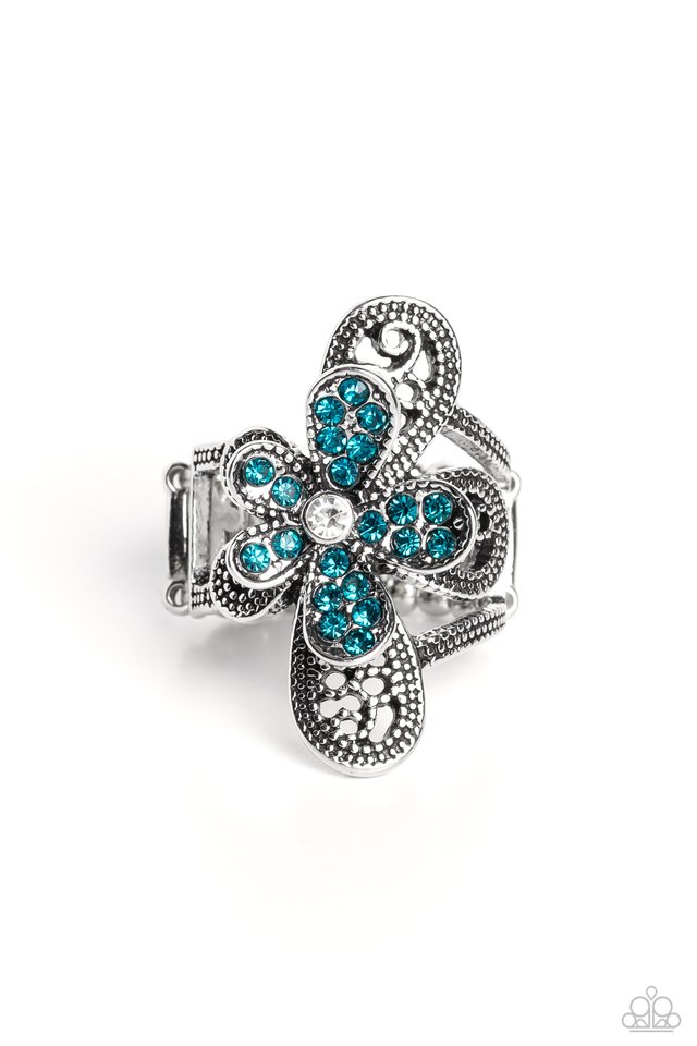 Garden Escapade - Blue - Paparazzi Ring Image