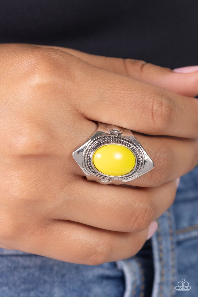 ​Safari Sightseer - Yellow - Paparazzi Ring Image