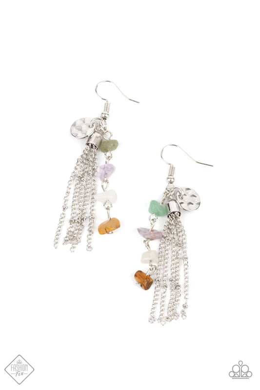 Paparazzi Earring ~ Stone Sensation  - Multi