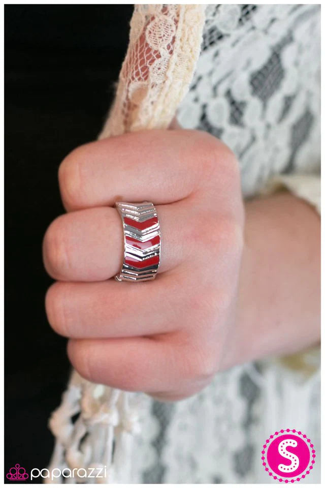 Paparazzi Ring ~ Follow Me! - Red