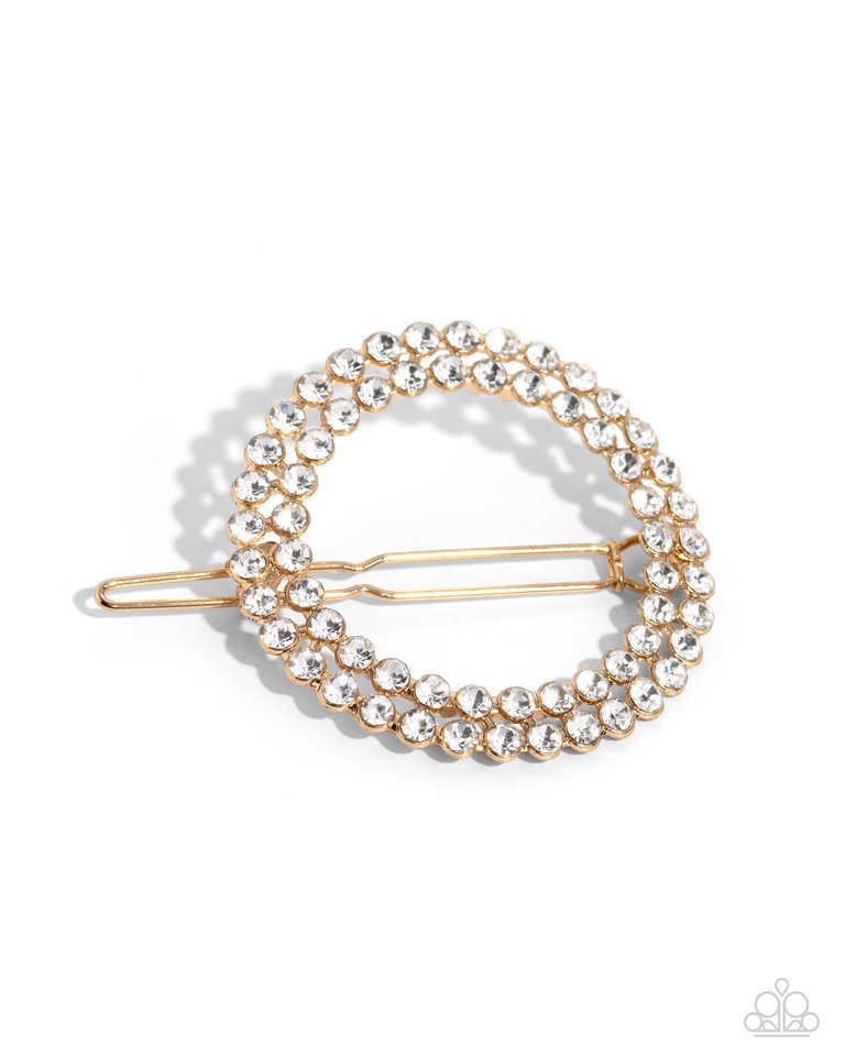 ​Inner CIRCLET - Gold - Paparazzi Hair Accessories Image