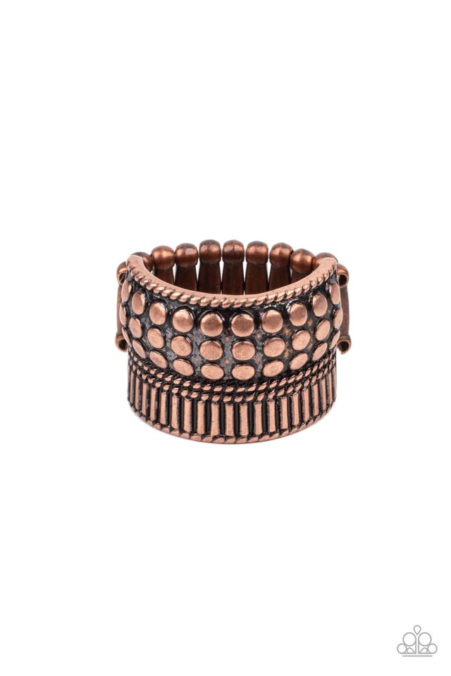 Tenacious Texture - Copper - Paparazzi Ring Image