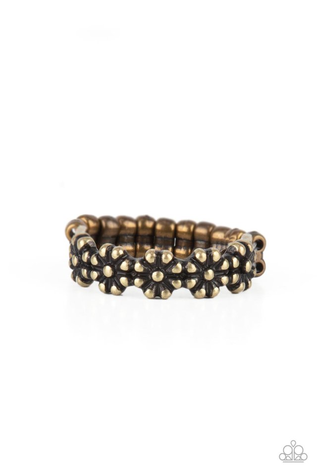 ​​Farmhouse Fashion - Brass - Paparazzi Ring Image