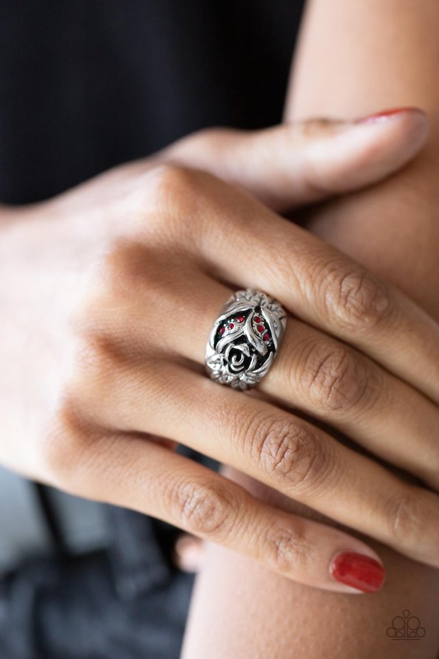 ​Rose Garden Refinement - Red - Paparazzi Ring Image