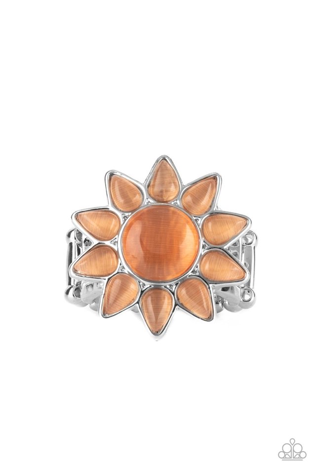 ​Blossoming Sunbeams - Orange - Paparazzi Ring Image