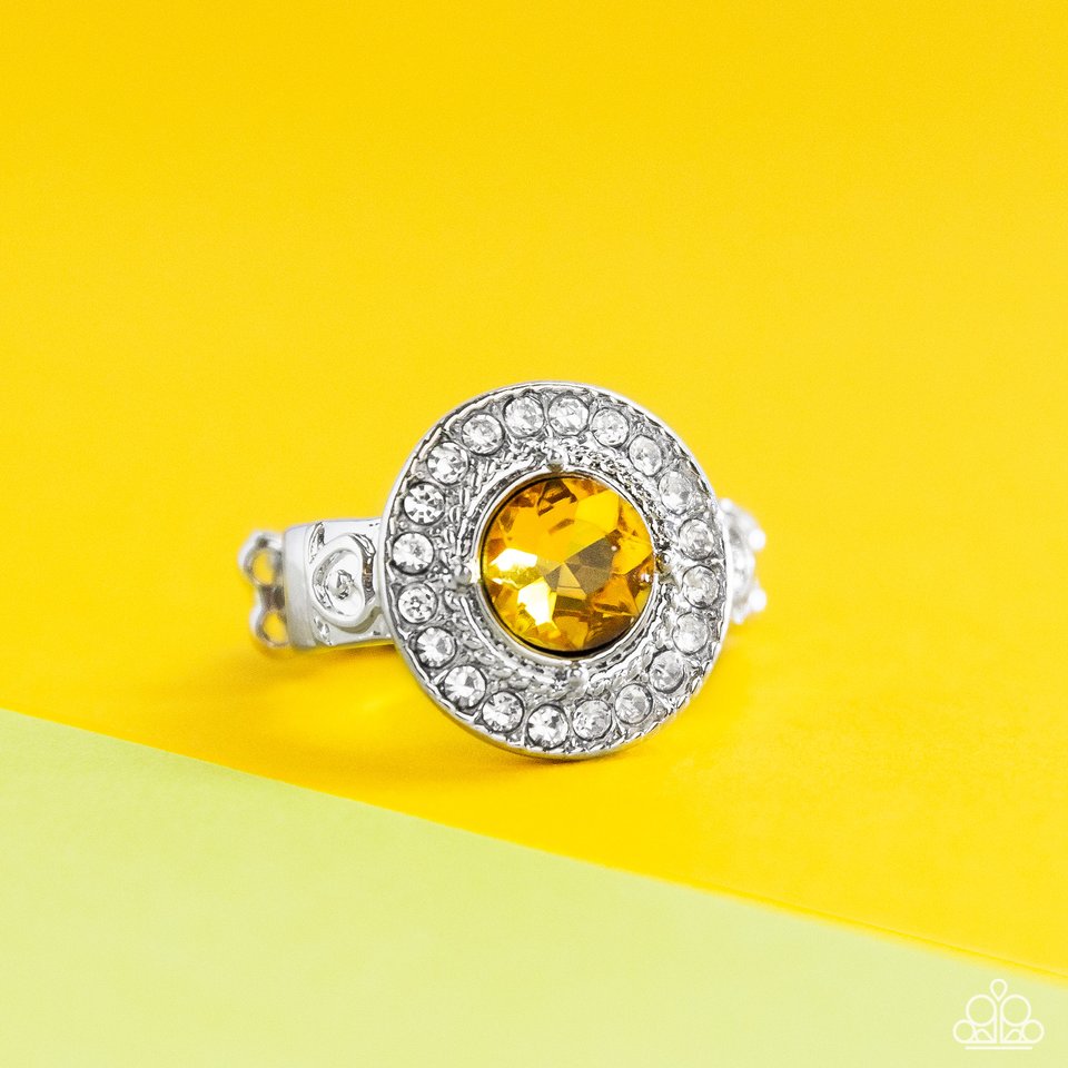 ​Targeted Timelessness - Yellow - Paparazzi Ring Image