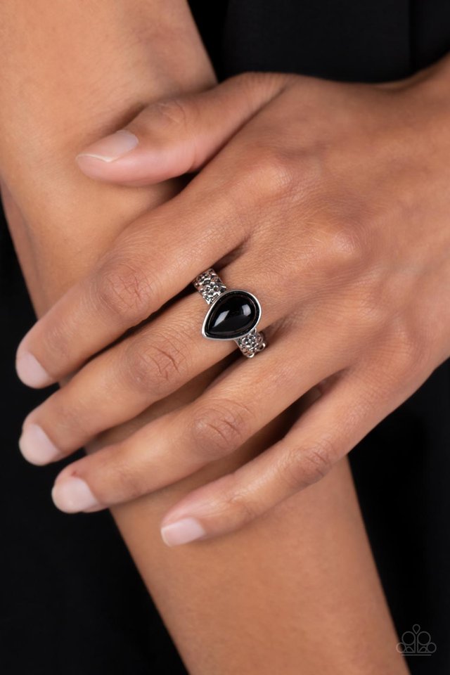 Rainbow Raindrops - Black - Paparazzi Ring Image