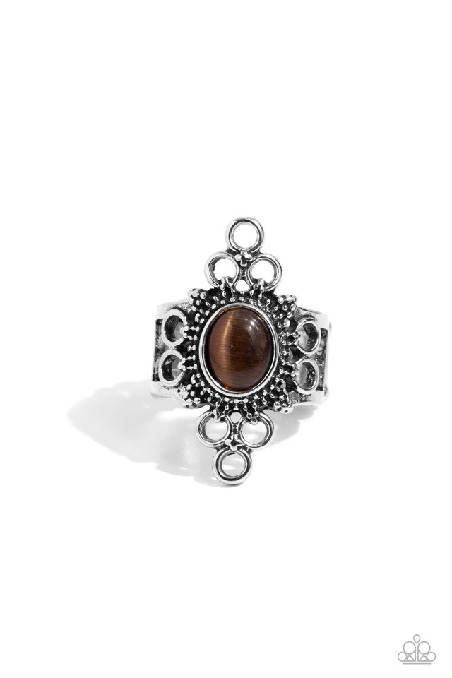 Mystical Mystique - Brown - Paparazzi Ring Image