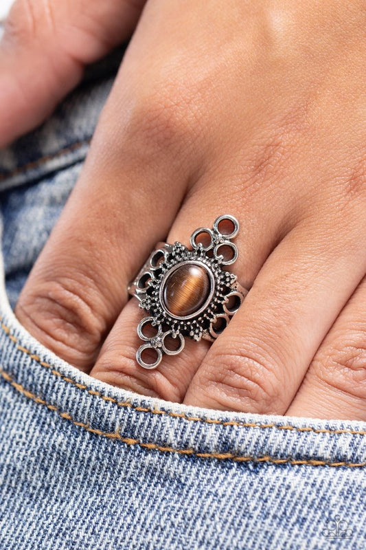 Mystical Mystique - Brown - Paparazzi Ring Image