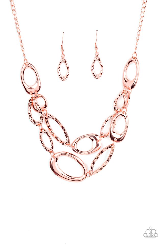 ���Game OVAL - Copper - Paparazzi Necklace Image