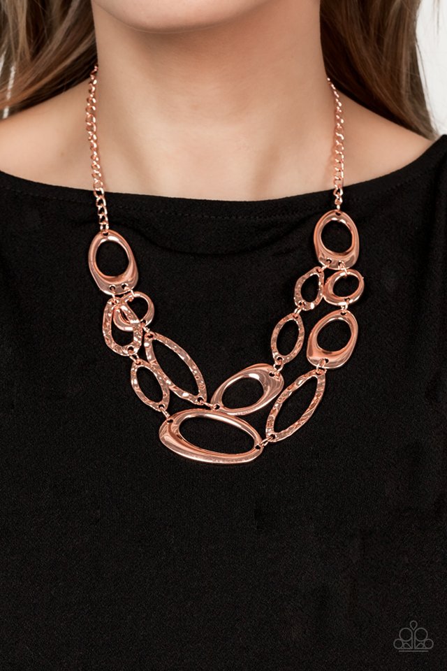 ���Game OVAL - Copper - Paparazzi Necklace Image