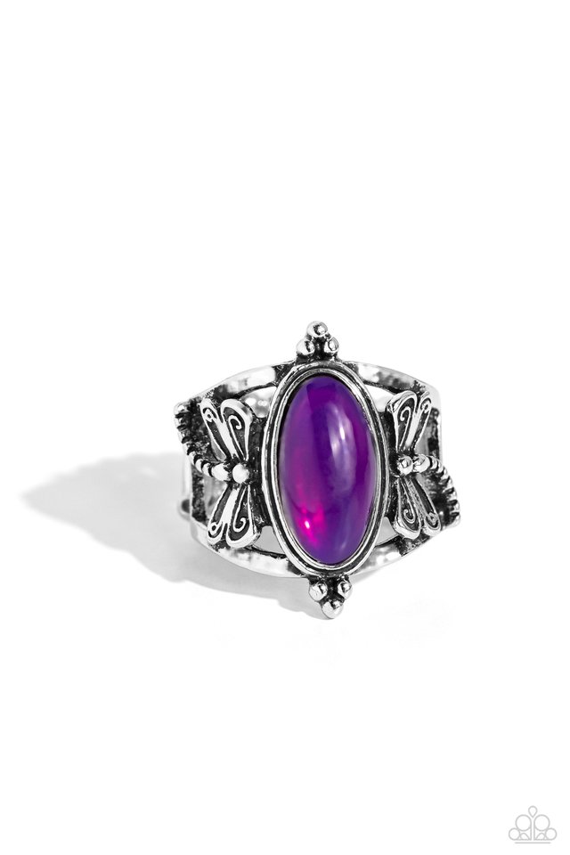 Dance of the Dragonflies - Purple - Paparazzi Ring Image