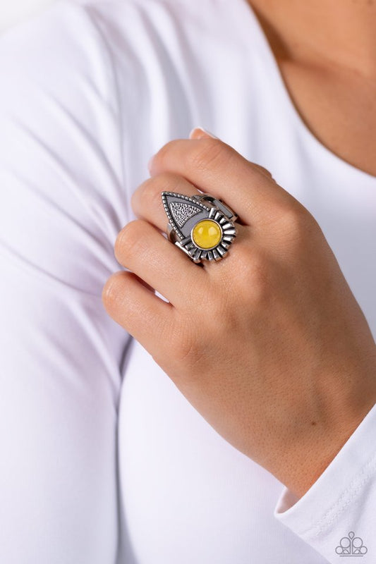 ​Solstice Scene - Yellow - Paparazzi Ring Image