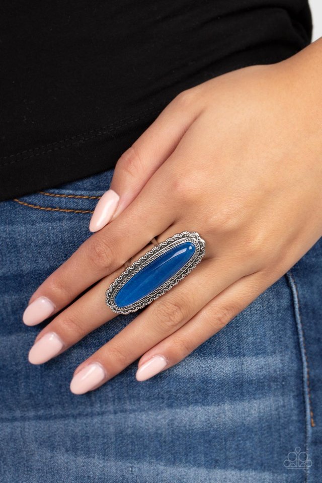 ​Eco Equinox - Blue - Paparazzi Ring Image