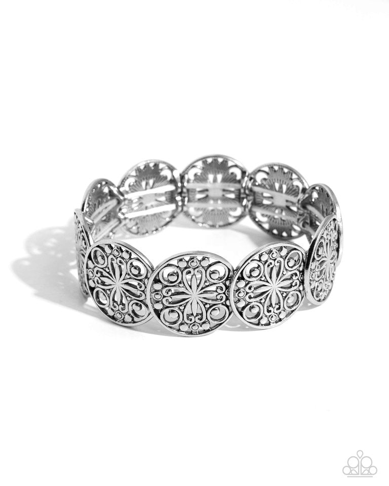 ​Portico Picnic - Silver - Paparazzi Bracelet Image