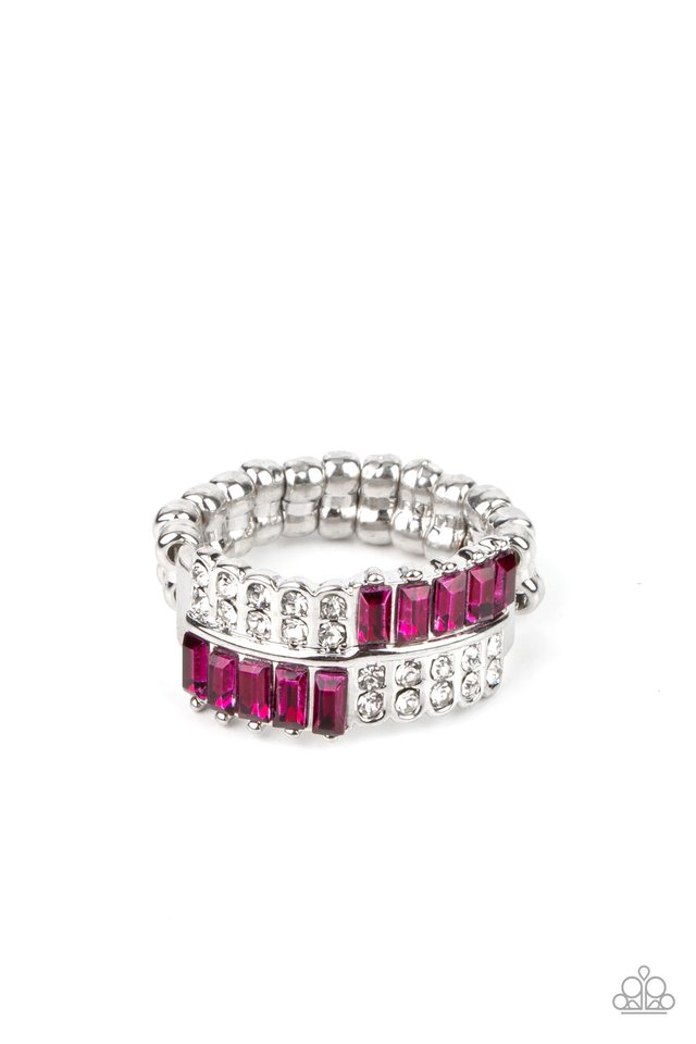 ​Put Them in Check - Pink - Paparazzi Ring Image