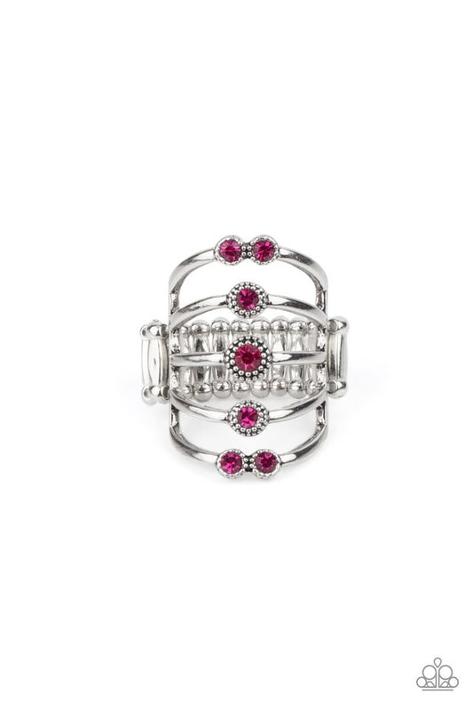 Layer On The Luster - Pink - Paparazzi Ring Image