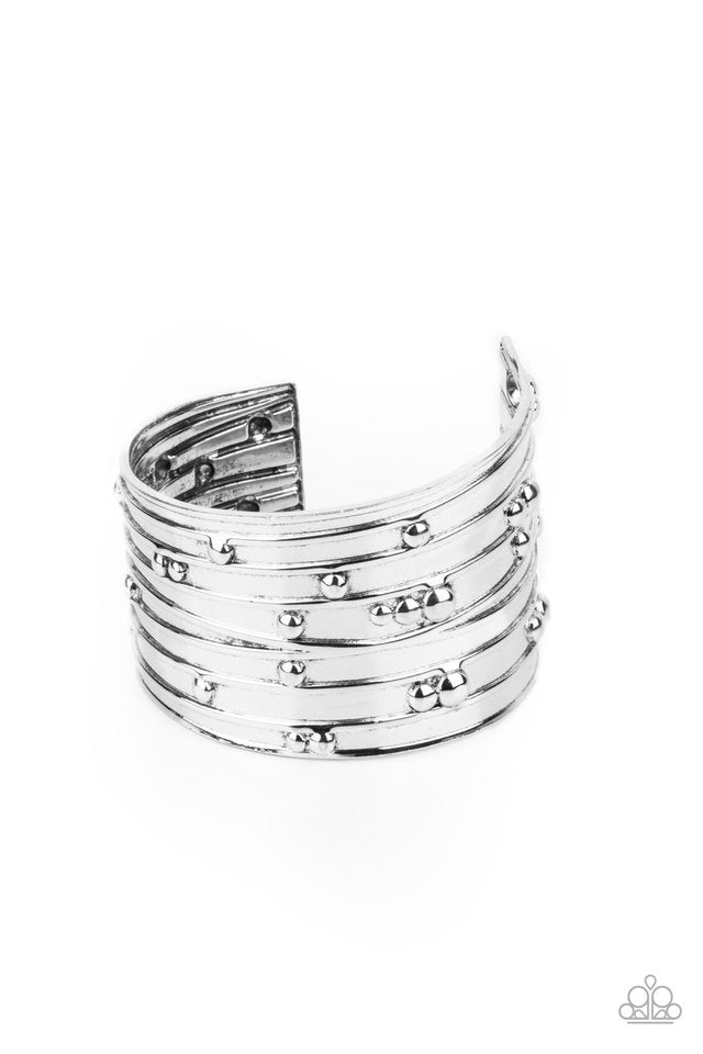 Mechanical Motif - Silver - Paparazzi Bracelet Image