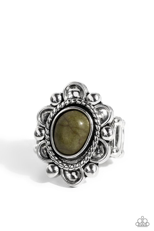 Desert Prairie - Green - Paparazzi Ring Image