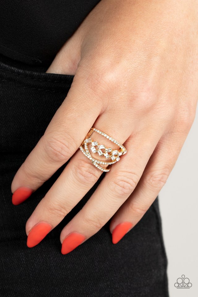 ​Lavishly Luminary - Gold - Paparazzi Ring Image