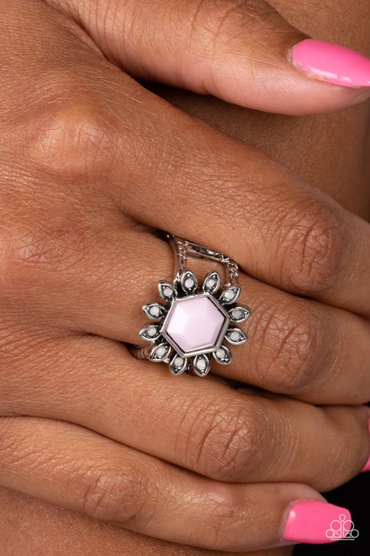 ​Wonderfully Wallflower - Pink - Paparazzi Ring Image