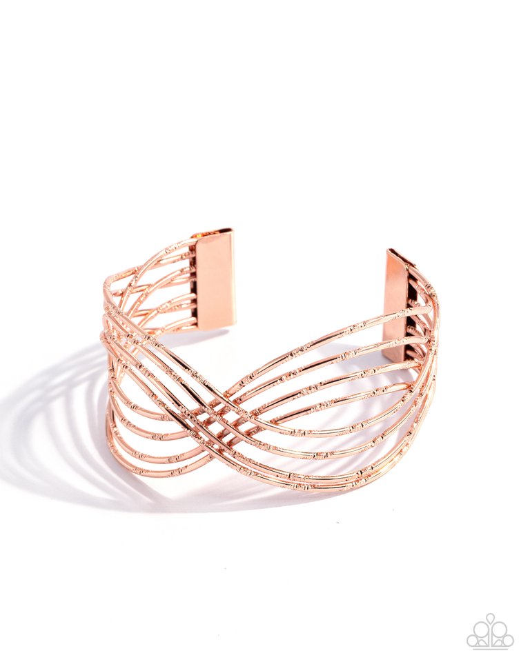 WIRE Away - Copper - Paparazzi Bracelet Image