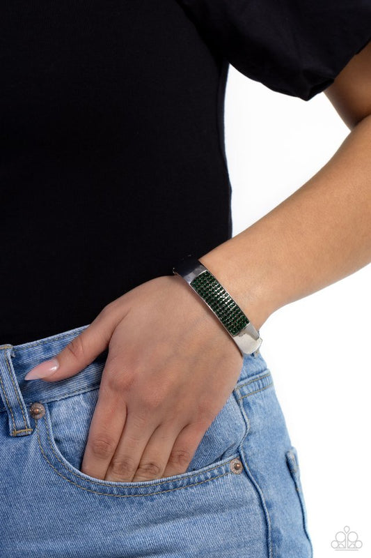 Record-Breaking Bling - Green - Paparazzi Bracelet Image