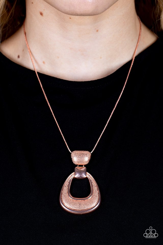 ​Park Avenue Attitude - Copper - Paparazzi Necklace Image