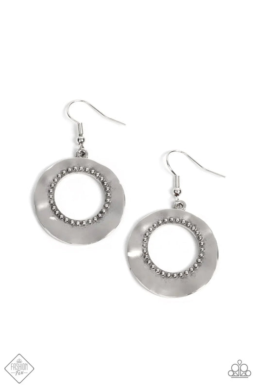 Paparazzi Earring ~ Desert Diversity - Silver