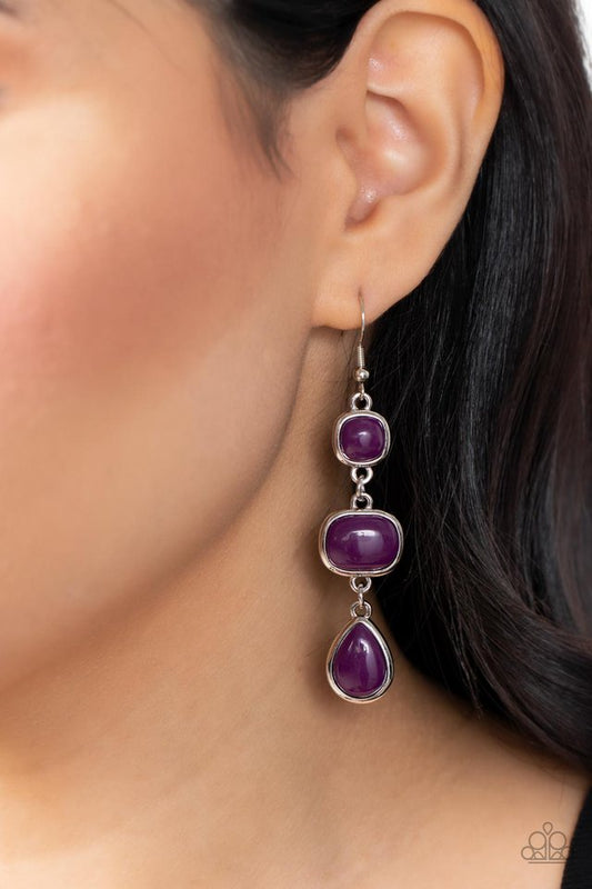 Fashion Frolic - Purple - Paparazzi Earring Image