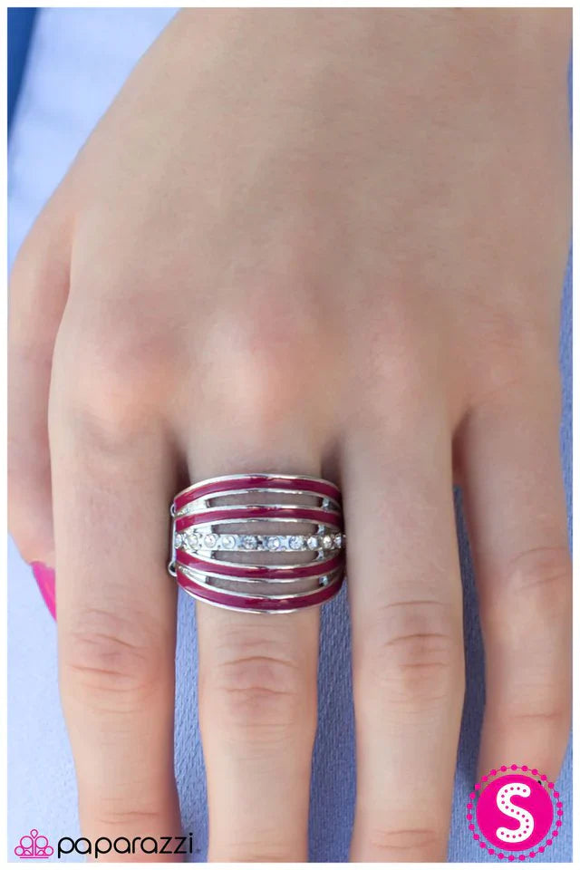 Paparazzi Ring ~ Spritzer - Pink