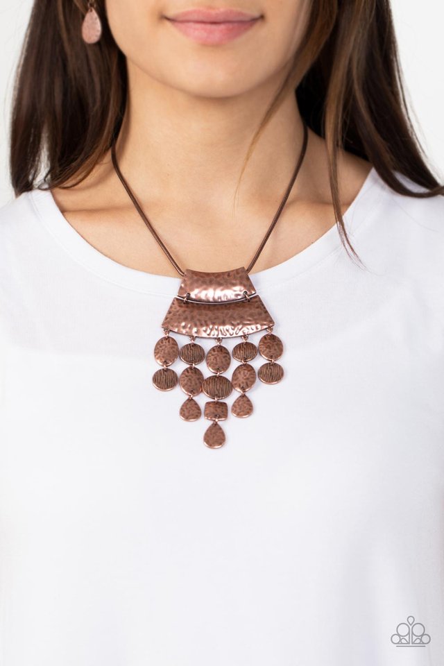 ​Totem Trek - Copper - Paparazzi Necklace Image