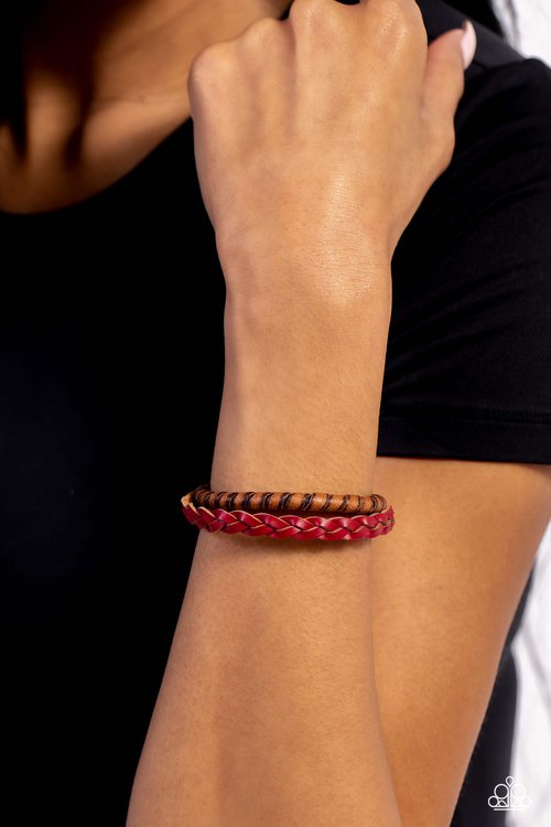 Ranch Hand - Red - Paparazzi Bracelet Image