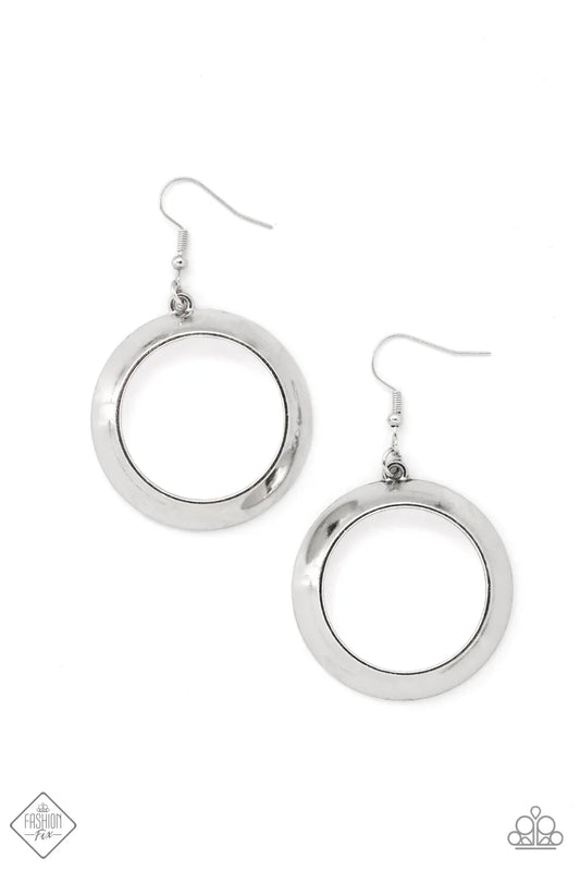 Paparazzi Earring ~ Authentic Appeal - Silver