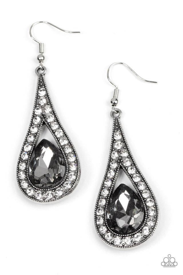 A-Lister Attitude - Silver - Paparazzi Earring Image