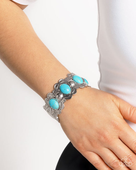 Sandstone Serenade - Blue - Paparazzi Bracelet Image