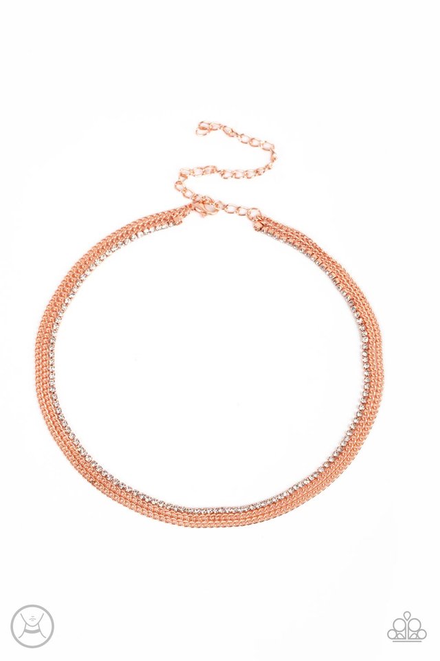 Glitzy Gusto - Copper - Paparazzi Necklace Image