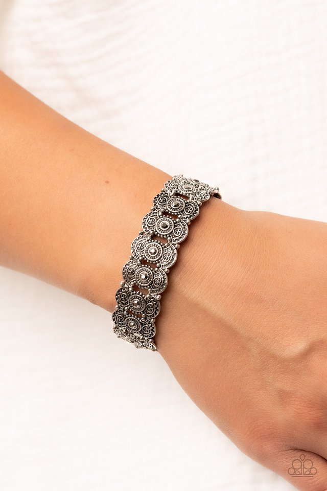 Rapturous Romance - Silver - Paparazzi Bracelet Image