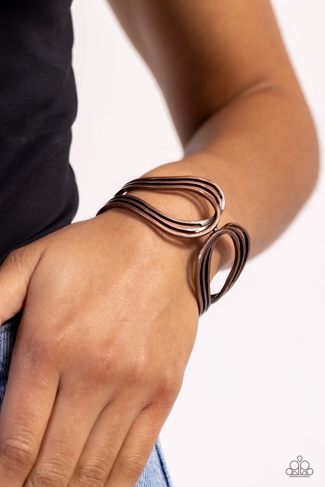 Shockwave Attitude - Copper - Paparazzi Bracelet Image