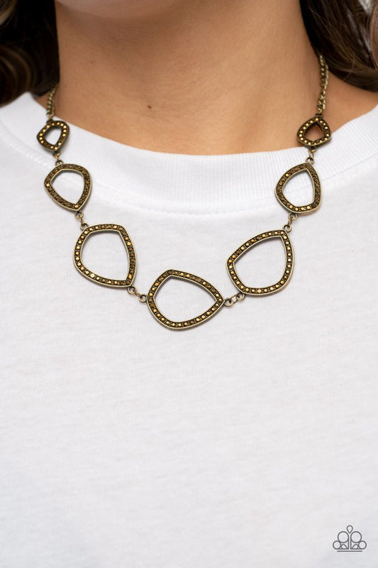 The Real Deal - Brass - Paparazzi Necklace Image
