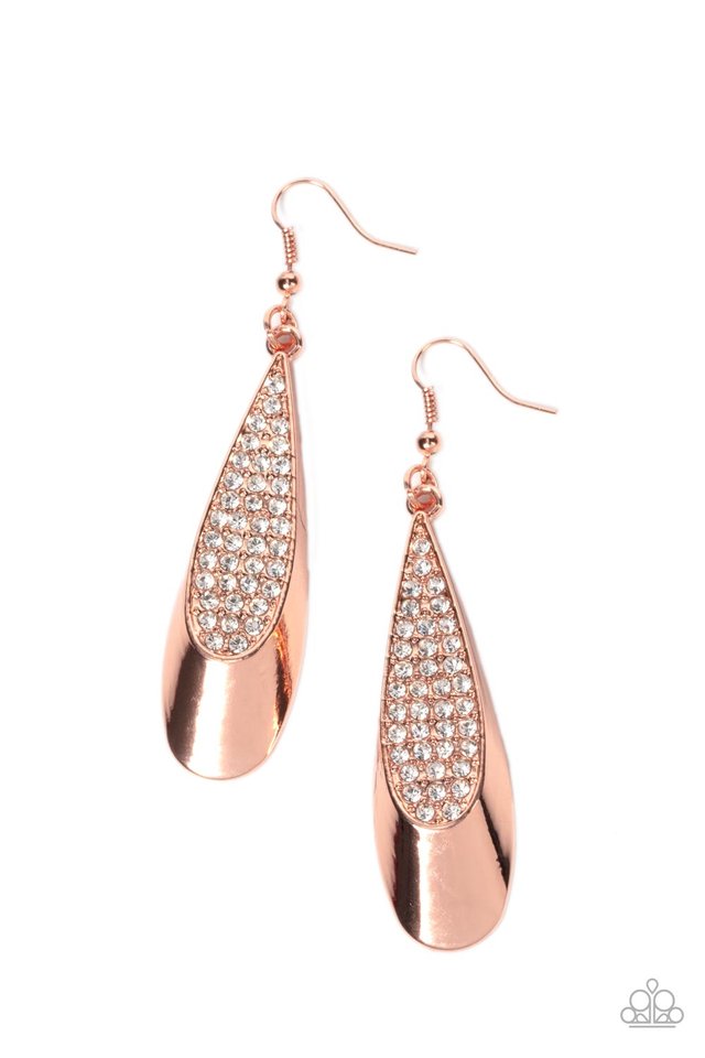 Prismatically Persuasive - Copper - Paparazzi Earring Image