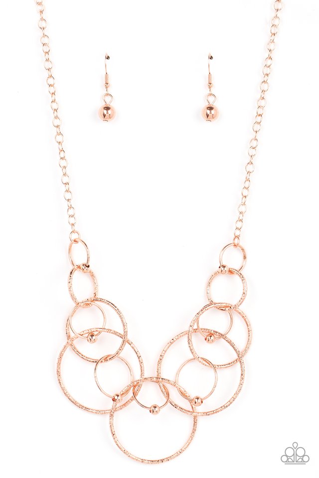 Encircled in Elegance - Copper - Paparazzi Necklace Image