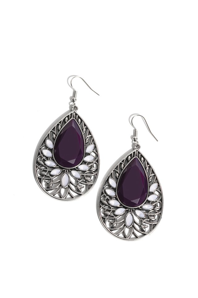 Floral Fairytale - Purple - Paparazzi Earring Image