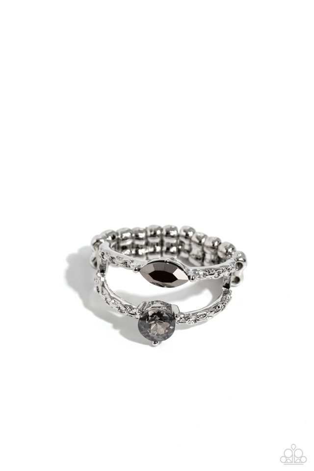 Embraceable Elegance - Silver - Paparazzi Ring Image