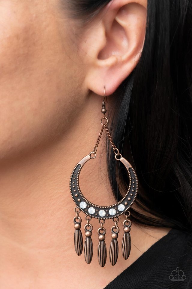 Day to DAYDREAM - Copper - Paparazzi Earring Image