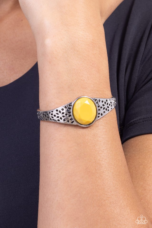 Over POP-ulated - Yellow - Paparazzi Bracelet Image