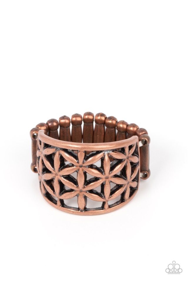 Gardenia Gazebo - Copper - Paparazzi Ring Image