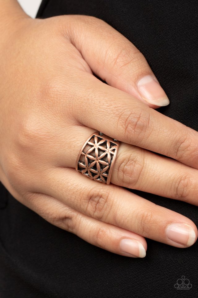 Gardenia Gazebo - Copper - Paparazzi Ring Image