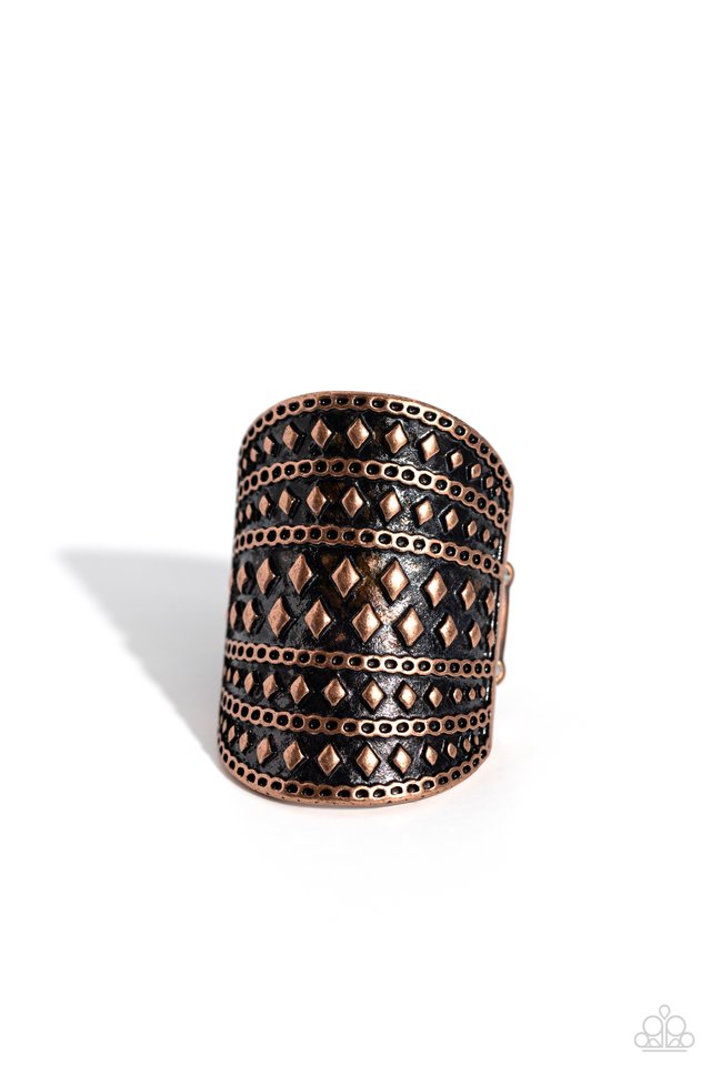 Diamondback Bravado - Copper - Paparazzi Ring Image