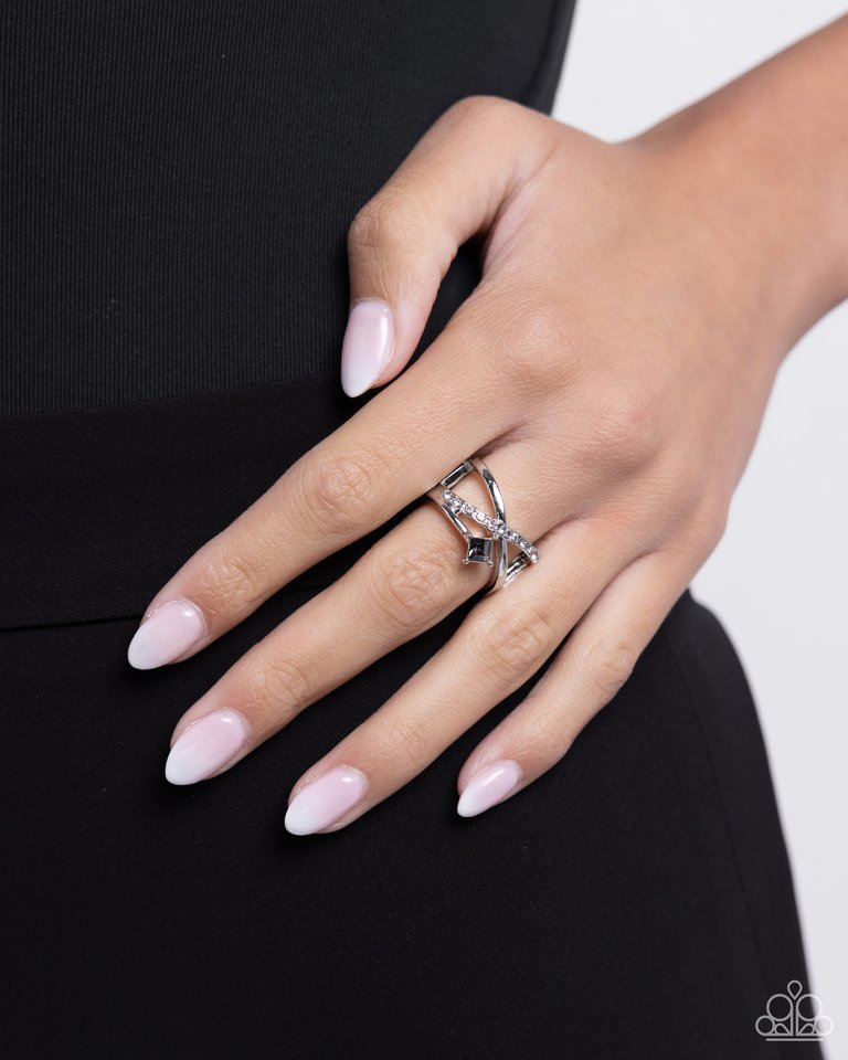 Elegantly Engaged - Silver - Paparazzi Ring Image